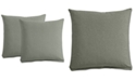 Furniture Feather & Down 21" Fabric Pillows (Set of 2), Created for Macy's